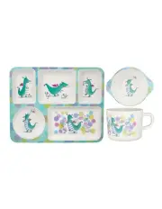 [Maxwell & Williams] Jedda Robaard Magical Tales Melamine 3 Piece Dinner Set Dragon Gift Boxed