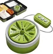 Portable Turbine Washer, Small Washing Machine Folding Turbine Washer, Dormitory Laundry Machine Business Trip Deep Cleaning for Socks, Fruits