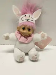 Russ Troll EASTER BUNNY Rabbit Ears Pink Hair White Suit Springtime ~ BD