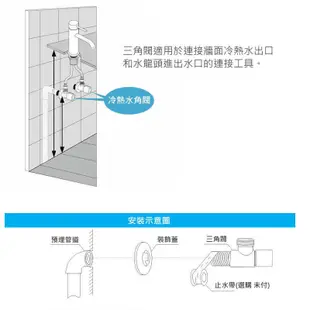 三角閥-4分 全銅陶瓷閥芯 三角凡耳 加厚角閥 凡而 冷熱水通用 外牙栓 止水閥 熱水器角閥【AI285】