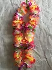 1 Hawaiian Flower lei leis Necklace Beach Hula Party Fancy Dress