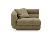 Solari Performance Fabric Left Arm Sofa