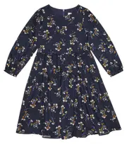 [Paade Mode] Paade Mode Floral-printed ruffled cotton dress Y 8 blue