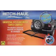 NEW MASTERBUILT 500lb CARGO CARRIER HITCH-HAULER BLACK FITS 2" & 1 1/4" RECEIVER