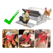 Automatic Chicken Feeder with Weatherproof Lid Sturdy Rainproof Chicken Coop
