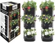 Wall Mounted Vertical Garden Kit Home Planter Herbs Flowers 6 Hanging Plant Pots