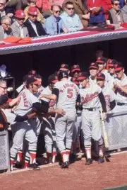 World Series Baltimore Orioles Brooks Robinson victorious after hi- Old Photo