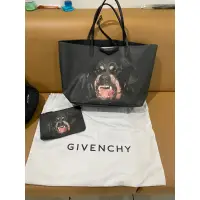 在飛比找蝦皮購物優惠-紀梵希 Givenchy rottweiler 大號手提包黑