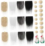 NAMOARLY Create Your Own Gnome Beard DIY Faux Dwarf Beard Kit Unfinished DIY Dwarf Beard Gnomes Making Accessories