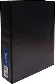 Bantex, Standard Insert Ring Binder, PP, A4, 2D Ring, 50mm, Black [Item No. 100851612]