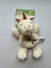 Rattle Unicorn Plush Ring 9.5" Spark Create Imagine Rainbow Walmart