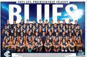 2023 CARLTON BLUES TEAM POSTER,FREE POST,AFL FOOTBALL BIG 420mmx300mm 5