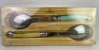 Brand New Laguiole Elite Green/Yellow Salad Servers RRP:$39.95
