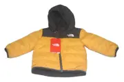 THE NORTH FACE Infant Reversible Mt Chimbo Full Zip Jacket Summit Gold Sz 6-12m