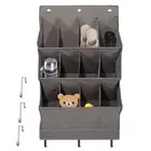 12 Pocket Shoe Holder Bag Organiser Over Door Hanging Shelf Rack Storage Hook +