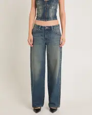 Rip Curl 99 Low Baggy Denim Jeans Zola Board