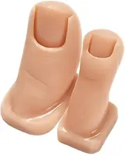 Baluue Silicone Nail Art Practice Toes Pair of Fake Feet for Nail Art Training Comfortable Mannequin Feet