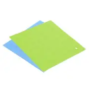 Silicone Trivet Mats 2pcs, Square Dots Dish Drying Mat- Light Blue, Green