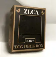 MANA Black Card Deck Box Case ZLCA Magnetic Holds 100+ Lined New TCG