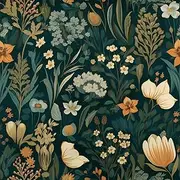 Orainege Vintage Floral Peel and Stick Wallpaper Boho Floral Contact Paper 17.3in x118.1in Flower Wallpaper Peel and Stick Flower Self Adhesive Wall Paper for Bedroom Removable Decorative