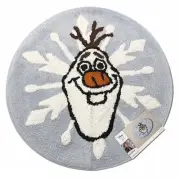 NEW Disney Bath Rug Mat 24” Frozen Olaf Round By Jumping Beans