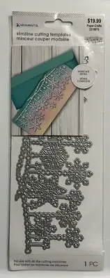 MOMENTA Intricate Dripping Snowflake Slimline Die Cutting Template 1pc