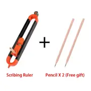 Profile Scribing Ruler Contour Gauge with Lock - Precise Scribe Tool Woodworking