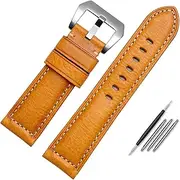[GUMMMY] Leather Watch Band For Men, Suitable For Panerai Seiko Citizen Jeep Italian Leather Watch Chain 22mm 24mm 26mm WatchBands
