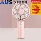 USB Charging Mini Handheld Fan Mini Portable Fan 3 Speed for Home Travel (Pink)