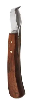 Horse Farrier Shoe Grooming Oval Loop Steel Blade Hoof Pick w/ Wood Handle 98417