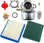 HURI Carburetor for Briggs and Stratton 799868 498170 497586 498254 497314 497347 Mower Quantum Carburettor Carb with Air Filter Tune Up Kit AU