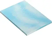 Giselle Bedding 5cm Thick Queen Memory Foam Mattress Topper, Foldable Bed Gel Cooling Mattresses Toppers Protector Bamboo Cool Cover Sleeping Mat Home Bedroom, High Density White Blue
