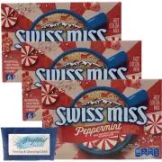 Swiss Miss Peppermint 3 Boxes Candy Cane Hot Chocolate Cocoa Drink Mix 18 Packet