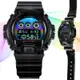 CASIO卡西歐 G-SHOCK 虛擬彩虹 網路亮黑美學 多彩電子錶 DW-6900RGB-1