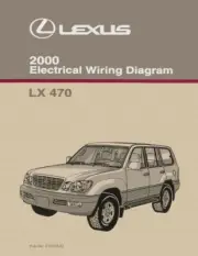 2000 Lexus LX 470 Wiring Diagrams Schematics Layout Factory OEM