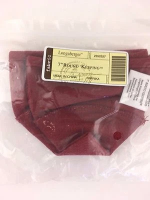 Longaberger 7" Round Keeping Basket LINER Paprika NIB