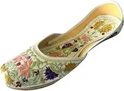 [Step n Style] Women's Leather Khussa Flat Shoes