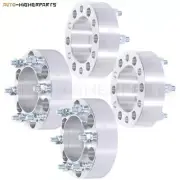 For Toyota 4runner Tacoma 4X Silver Wheel Spacers 6x5.5 to 6x5.5 12x1.5 studs 2"