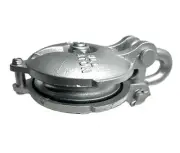 4" Snatch Block Yarding Pulley Block, 3/8 Inch Wire Rope Cable, WLL 3 Ton