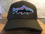 Patagonia Fly Fishing Fitz Roy Trout Trucker Hat Kelp Forest SP 2016