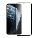 IPHONE11 PRO 全滿版5D曲面9H鋼化玻璃保護貼 黑(5.8吋)