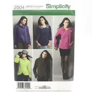 Simplicity 2504 Plus Size Jacket with Variations Sz 16 24 Uncut Pattern