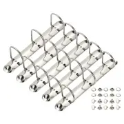 A5 3 Hole Ring Binder Mechanisms, 5 Set 1.5" D Ring Binder Planner, 26mm Silver