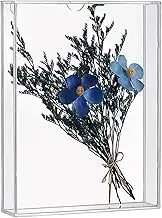 Shadow Box Frame Acrylic Photo Picture Frame DIY Tabletop Display Case Clear Memory Box Dried Flowers Birthday Wedding