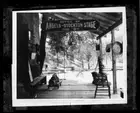 Porch of the Angels Camp Sheriffs Office and Angels-Stockton Stage - Old Photo