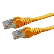 Dynamix PLO-C6A-7H Cat6 RJ45 Patch Lead - 7.5m - Orange UTP - T568A - 250MHz - 24AWG - Slimline - Snagless - Gold Plated [PLO-C6A-7H]