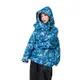 BrightDay Double雙拉鍊背包款斜開兩件式雨衣 藍迷彩 兩件式雨衣 雨衣 斜開拉鍊 雙拉鍊《比帽王》