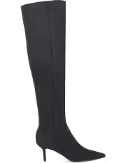[Siren] Yonas Long Boots Stretch Microsuede in Black