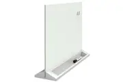 Quartet 43x58.4cm Glass Board Desktop Panel Magnetic Dry-Erase w Marker Magnets