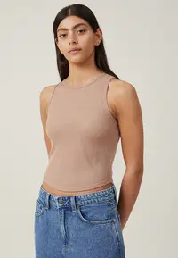 在飛比找ZALORA購物網優惠-Ricki Curved Hem Tank